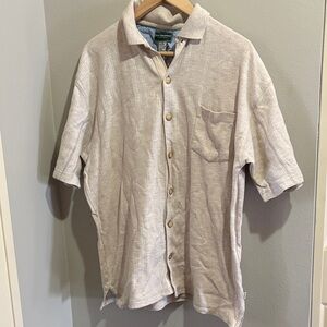 Men’s Short Sleeve Cream Shirt
